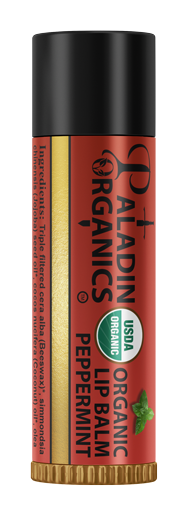 Paladin Organics Legendary Quality USDA Organic Peppermint Lip Balm with natural non-sticky beeswax